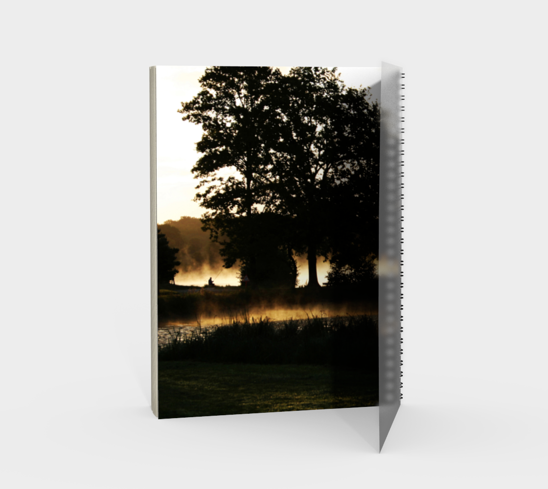 Morning Lake Scene Spiral Notebook preview #2