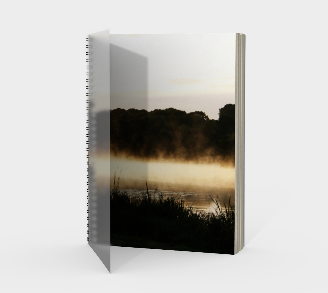 Morning Lake Scene Spiral Notebook preview