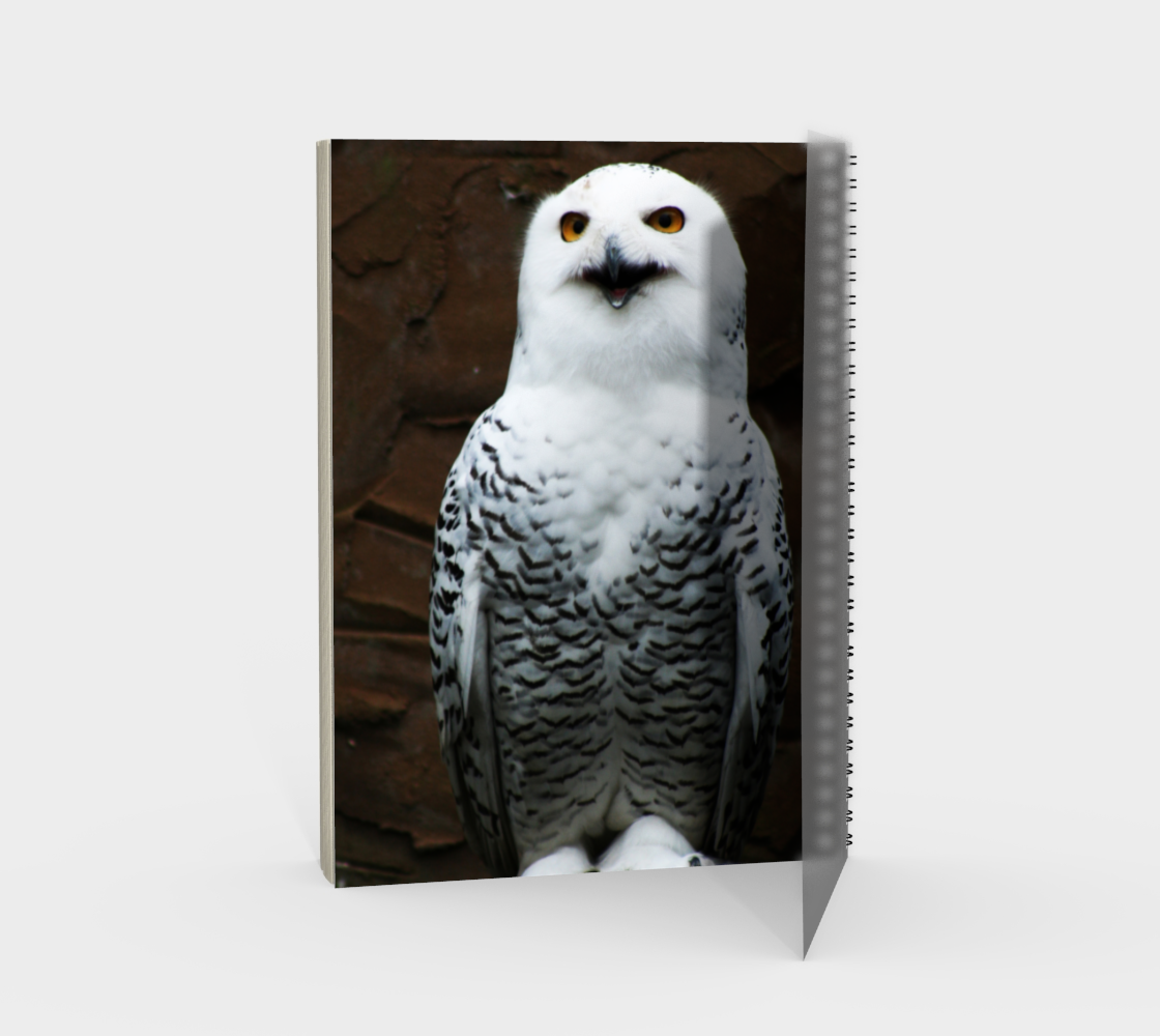 Snowy Owl Spiral Notebook preview #2