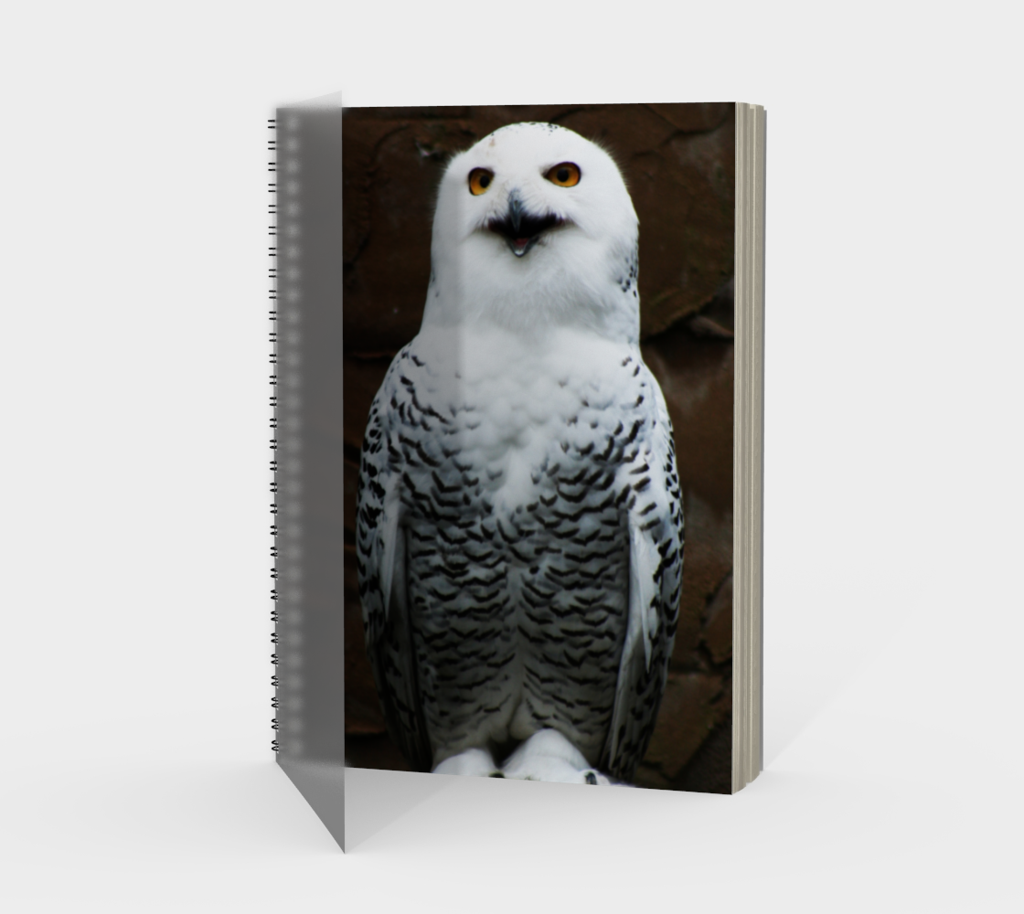 Snowy Owl Spiral Notebook preview
