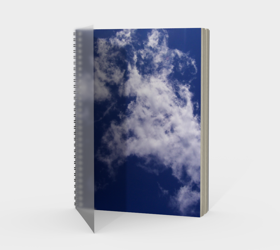 Pulled Cotton Clouds Spiral Notebook preview