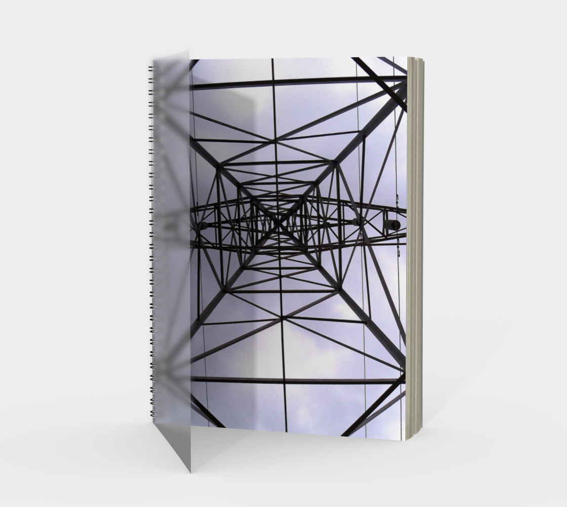 Power Line Tower Spiral Notebook preview