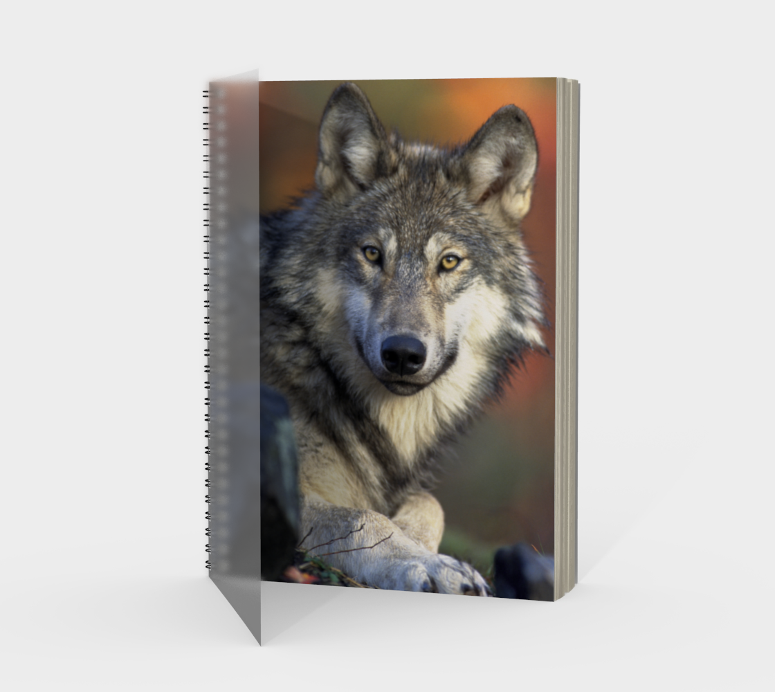 Wolf Spiral Notebook preview
