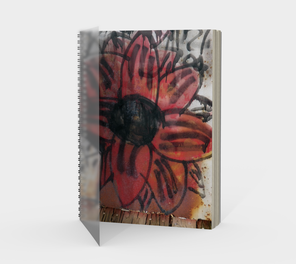 Aperçu de Flower Graffiti Spiral Notebook