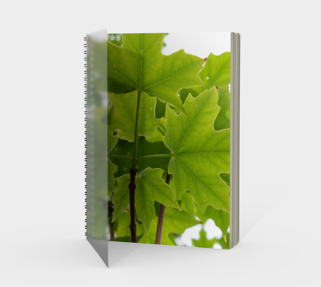 Aperçu de Sugar Maple Leaves Spiral Notebook