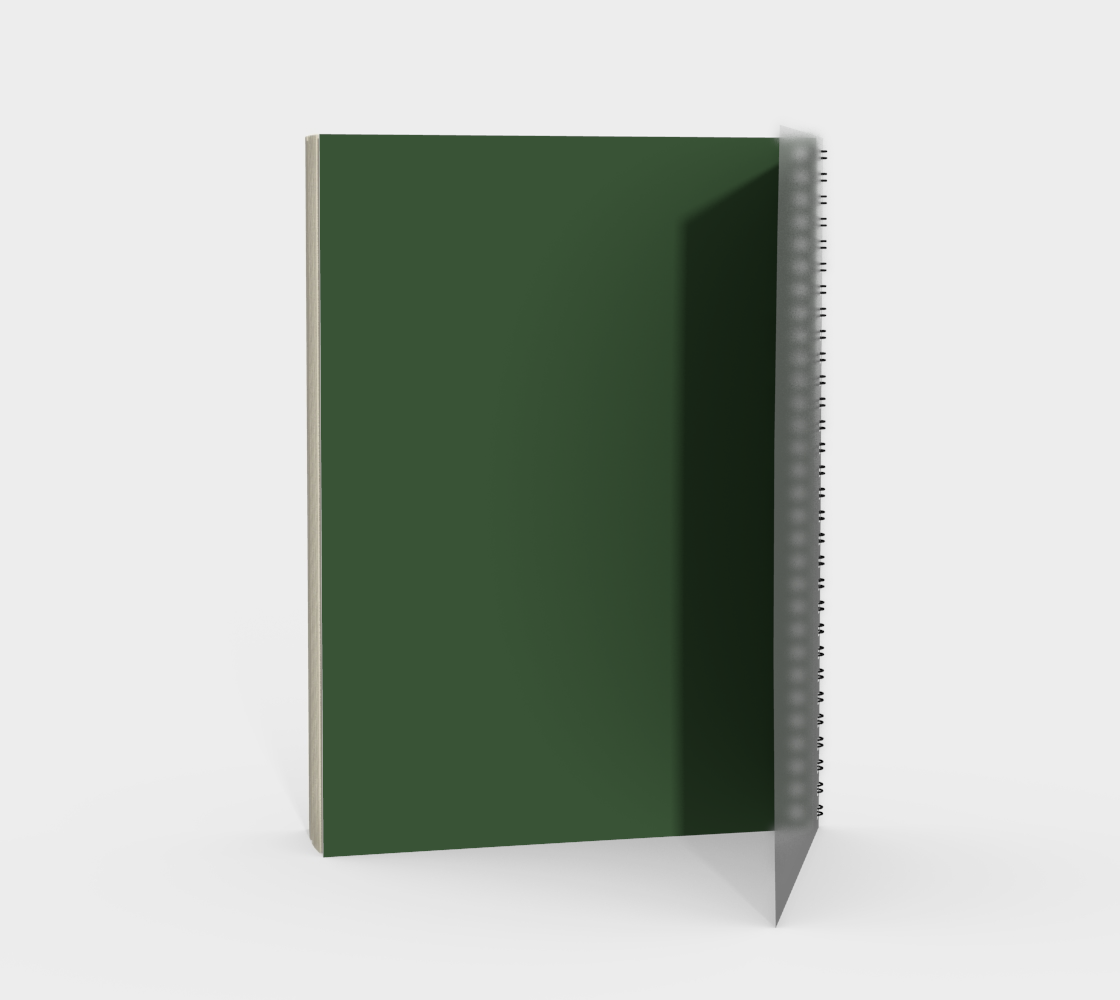 Aperçu de Green Art Spiral Notebook #2