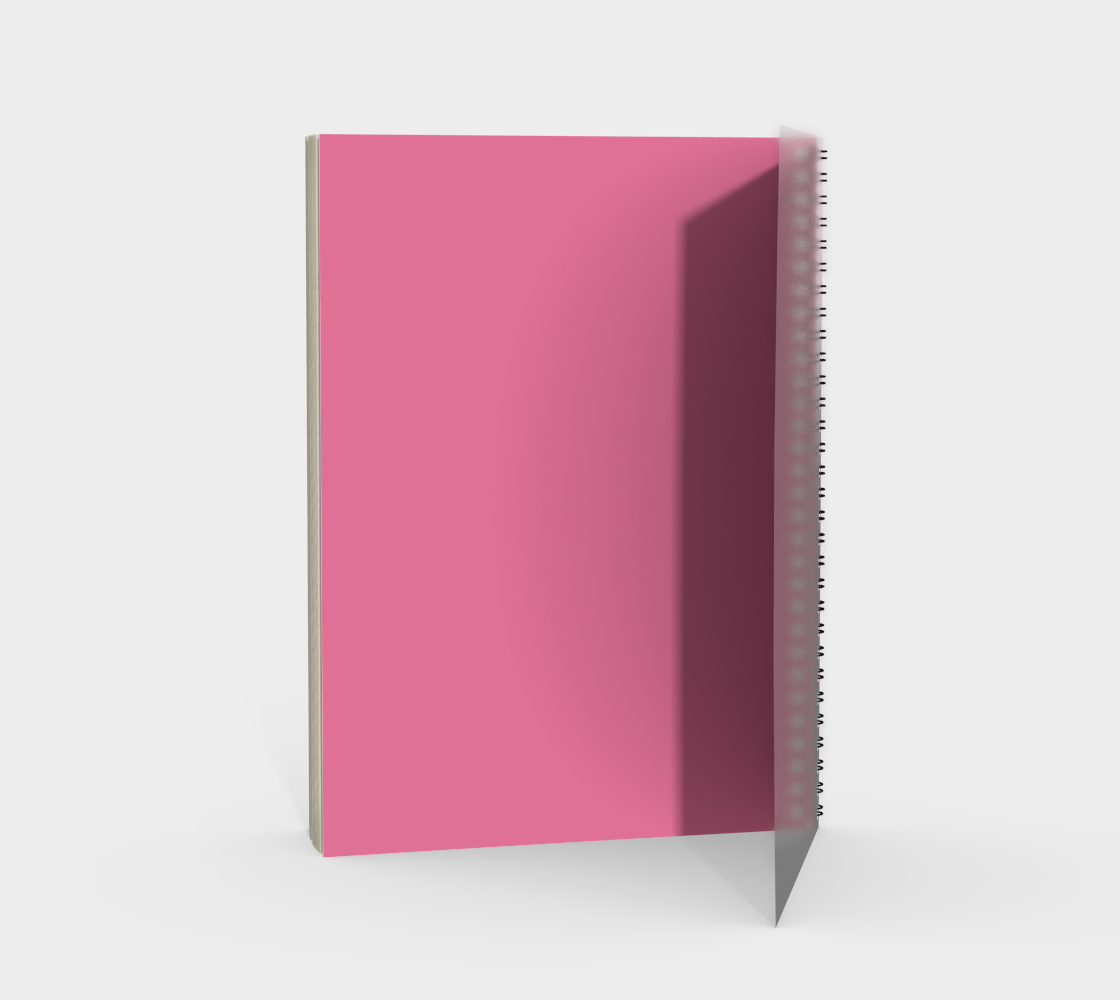 Aperçu de Pink Rose of Sharon Detail Spiral Notebook #2
