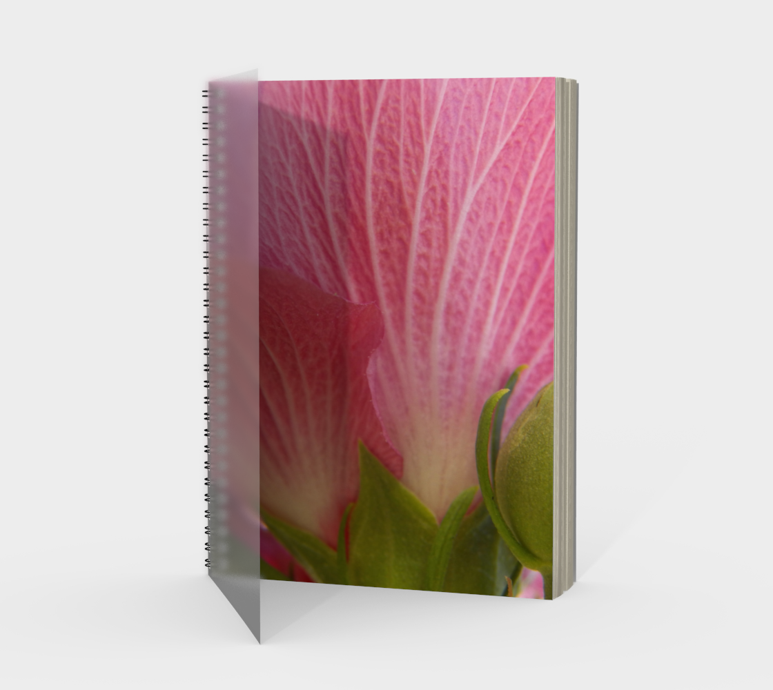 Aperçu de Pink Rose of Sharon Detail Spiral Notebook #1