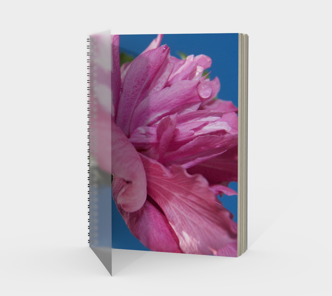 Rose of Sharon and Blue Spiral Notebook preview