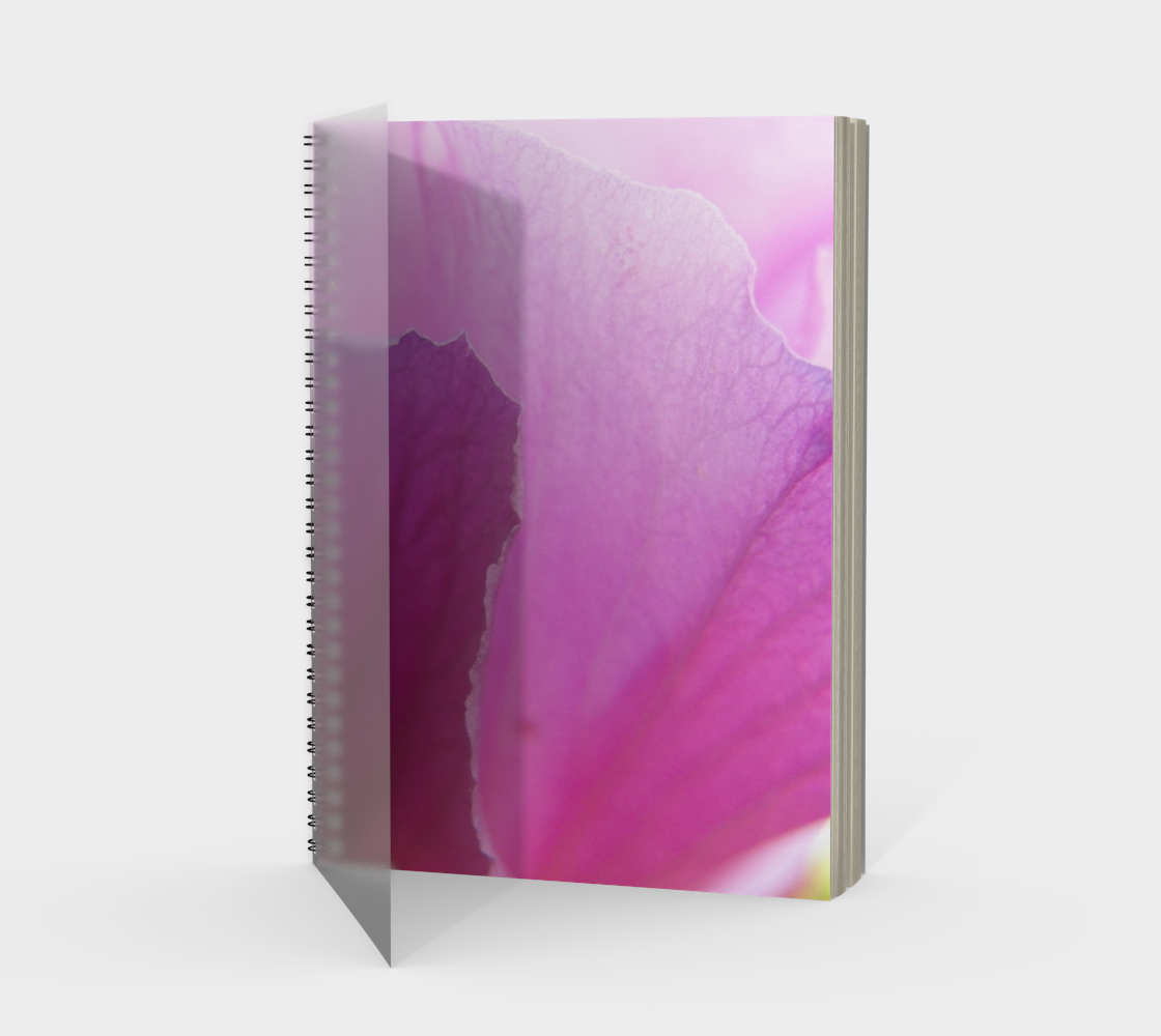 Aperçu 3D de Faded Pink Rose of Sharon Spiral Notebook
