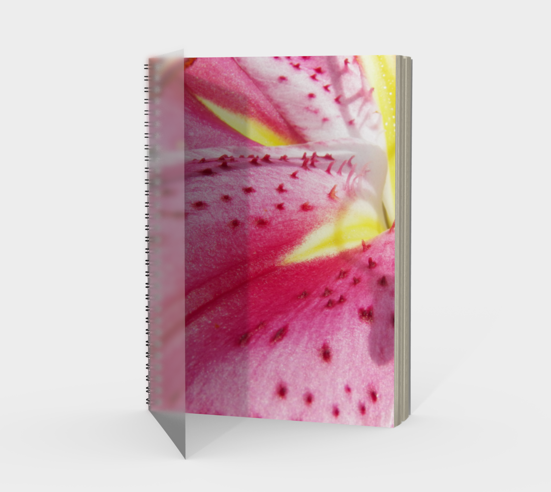Aperçu de Pink Lily Freckles Spiral Notebook