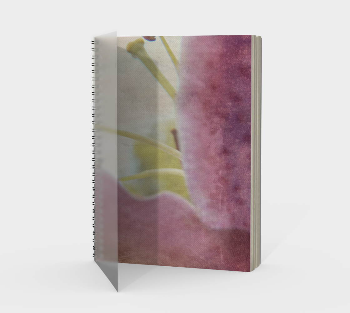 Aperçu de Artistic Pink Lily Spiral Notebook