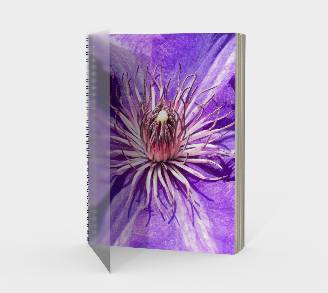 Clematis Beauty Spiral Notebook preview