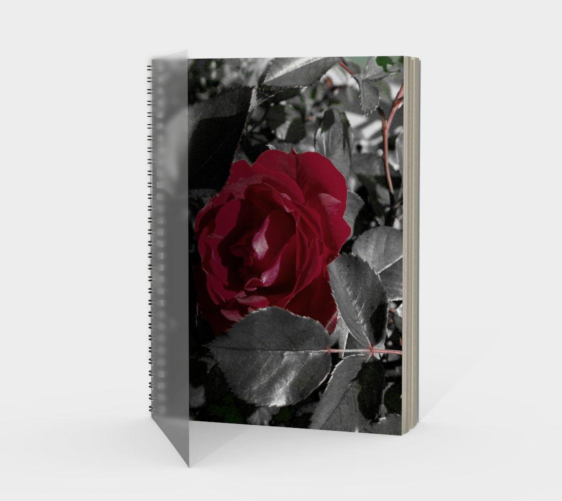 Aperçu de Hued Red Rose Spiral Notebook
