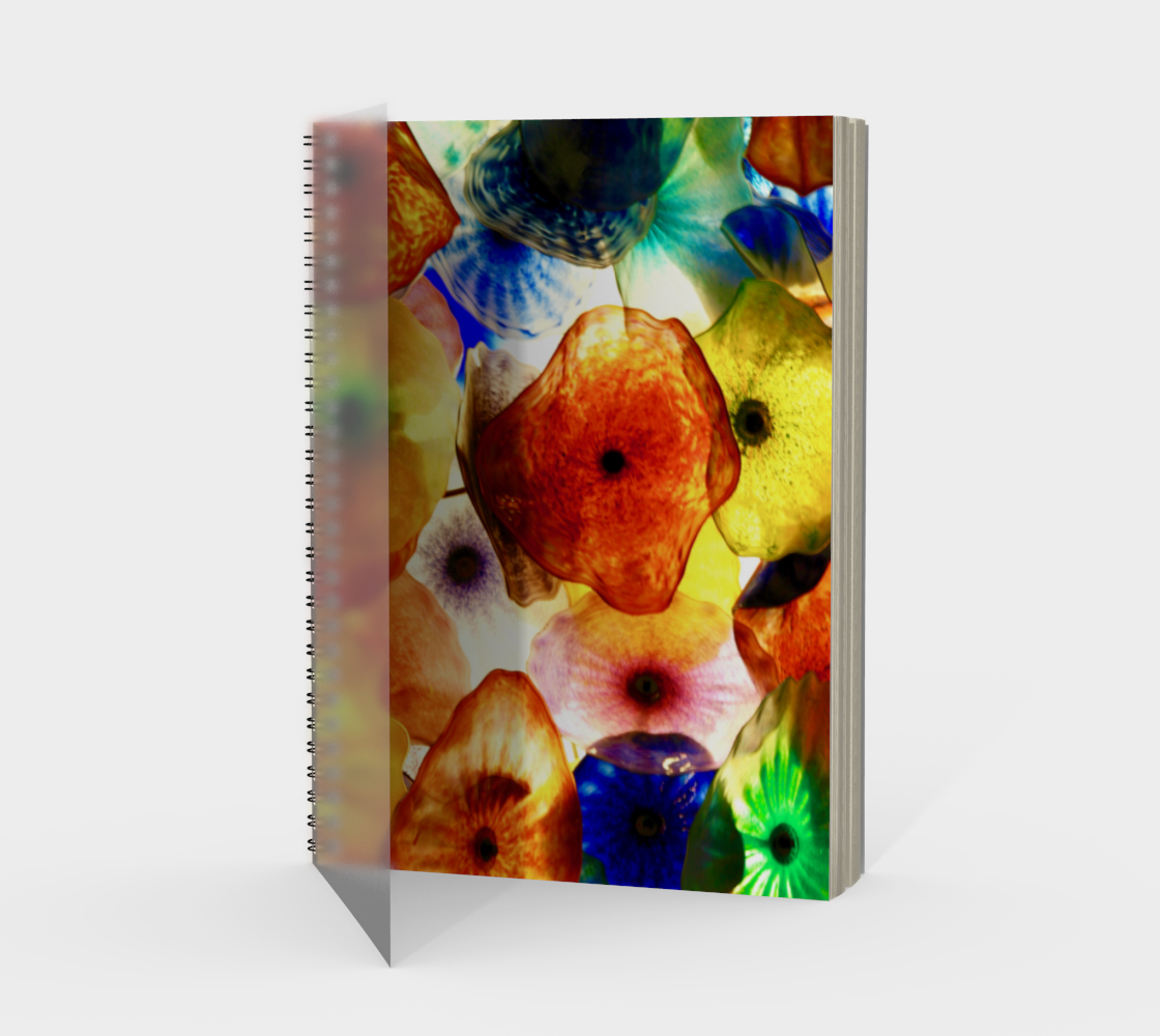 Fragile Flowers Spiral Notebook 3D preview