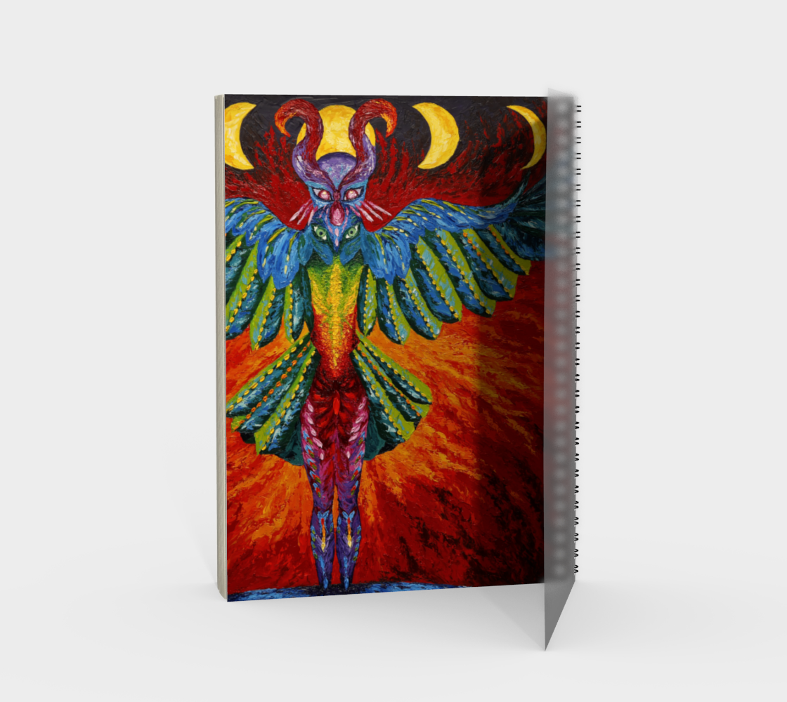 Raven Goddess spiral notebook preview #2