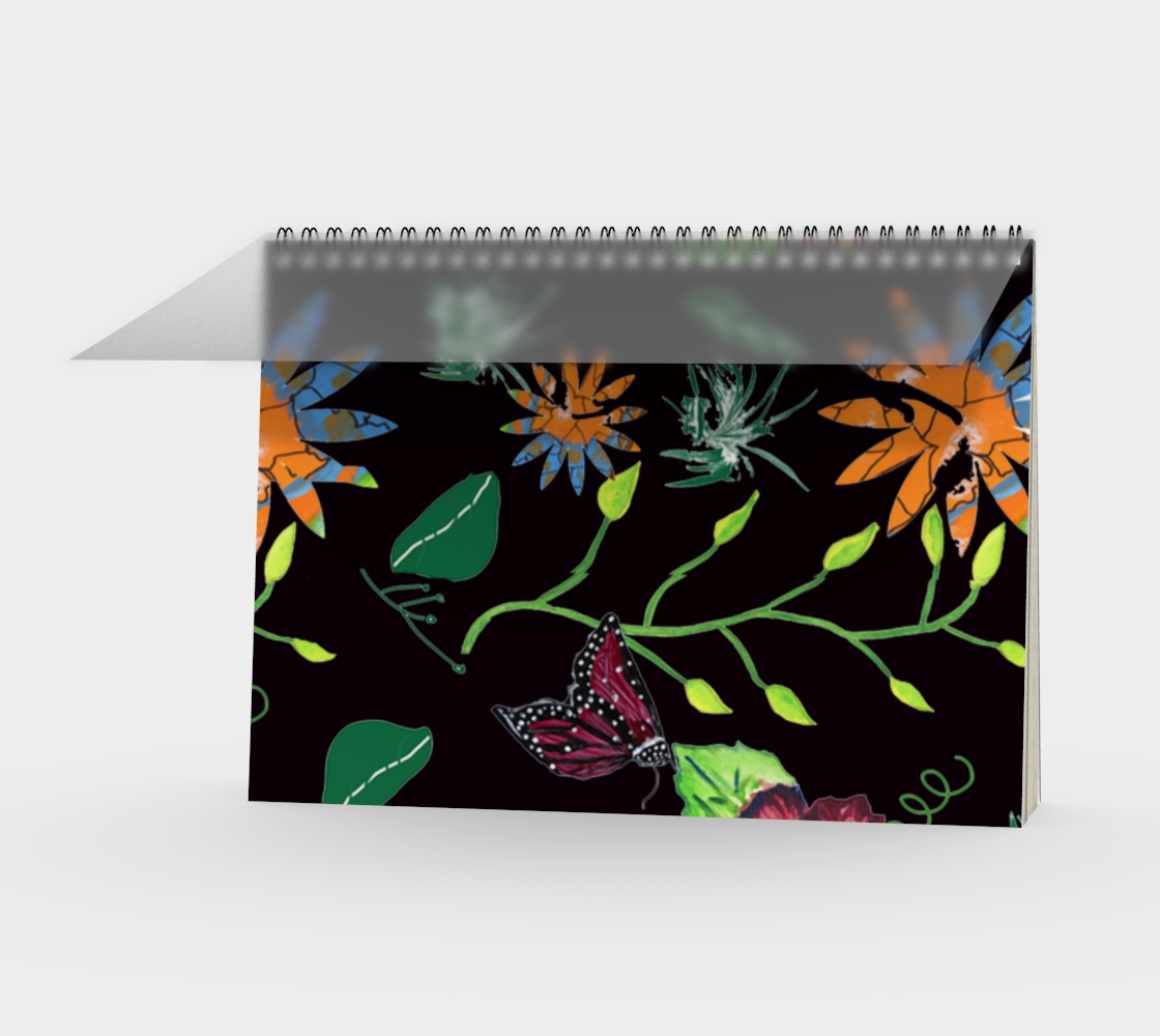 Abstract Flower Design I-Black preview