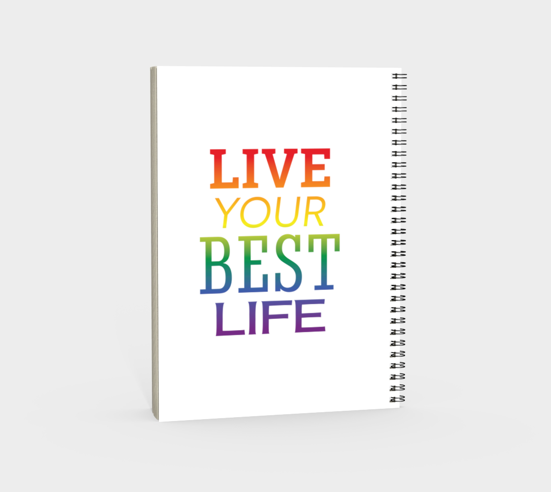 'Live Your Best Life' (White) Spiral Notebook preview #4
