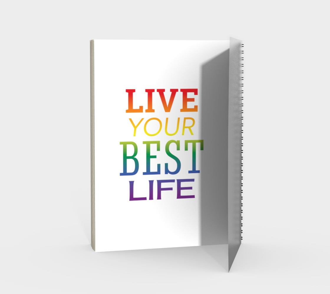 'Live Your Best Life' (White) Spiral Notebook preview #2