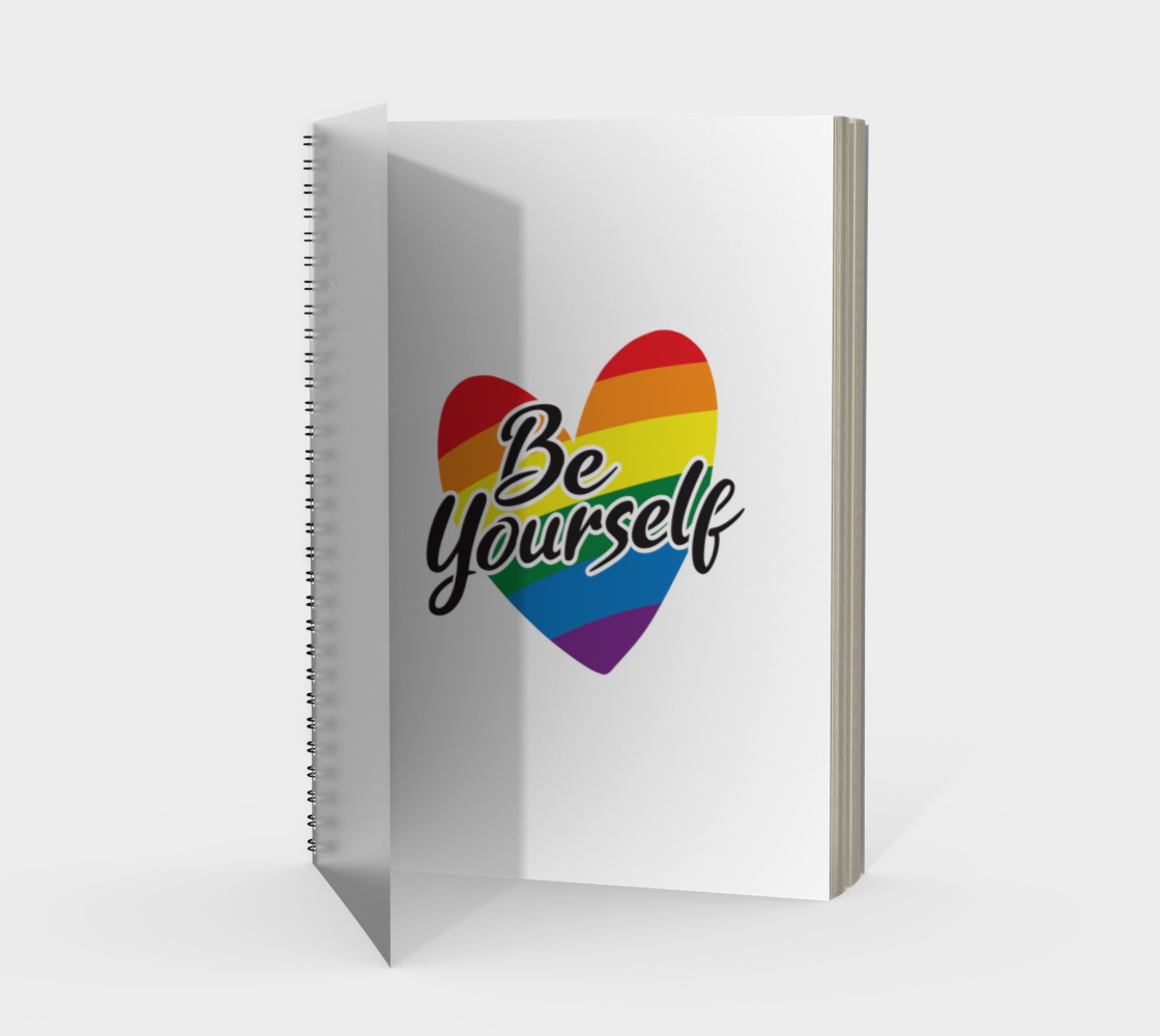 'Be Yourself' (White) Spiral Notebook preview #1