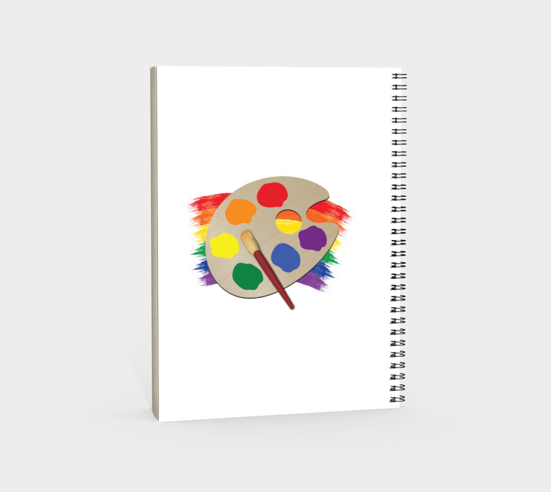 'Artist Palette' (White) Spiral Notebook preview #4