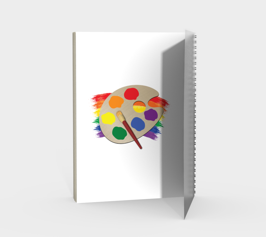 'Artist Palette' (White) Spiral Notebook preview #2