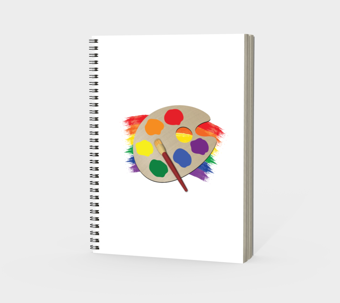 'Artist Palette' (White) Spiral Notebook preview #3