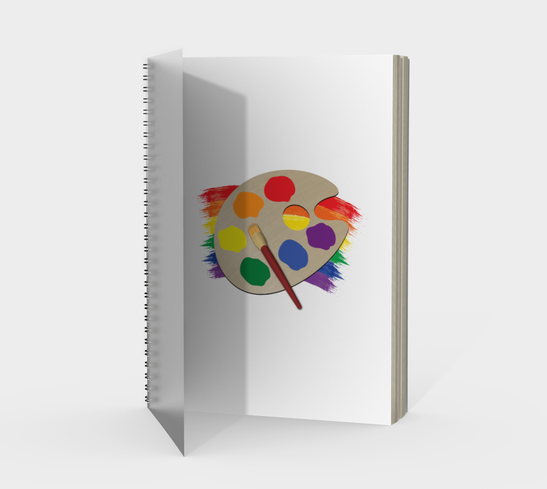 'Artist Palette' (White) Spiral Notebook preview #1