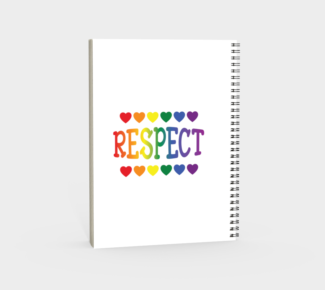 'Respect' (White) Spiral Notebook preview #4