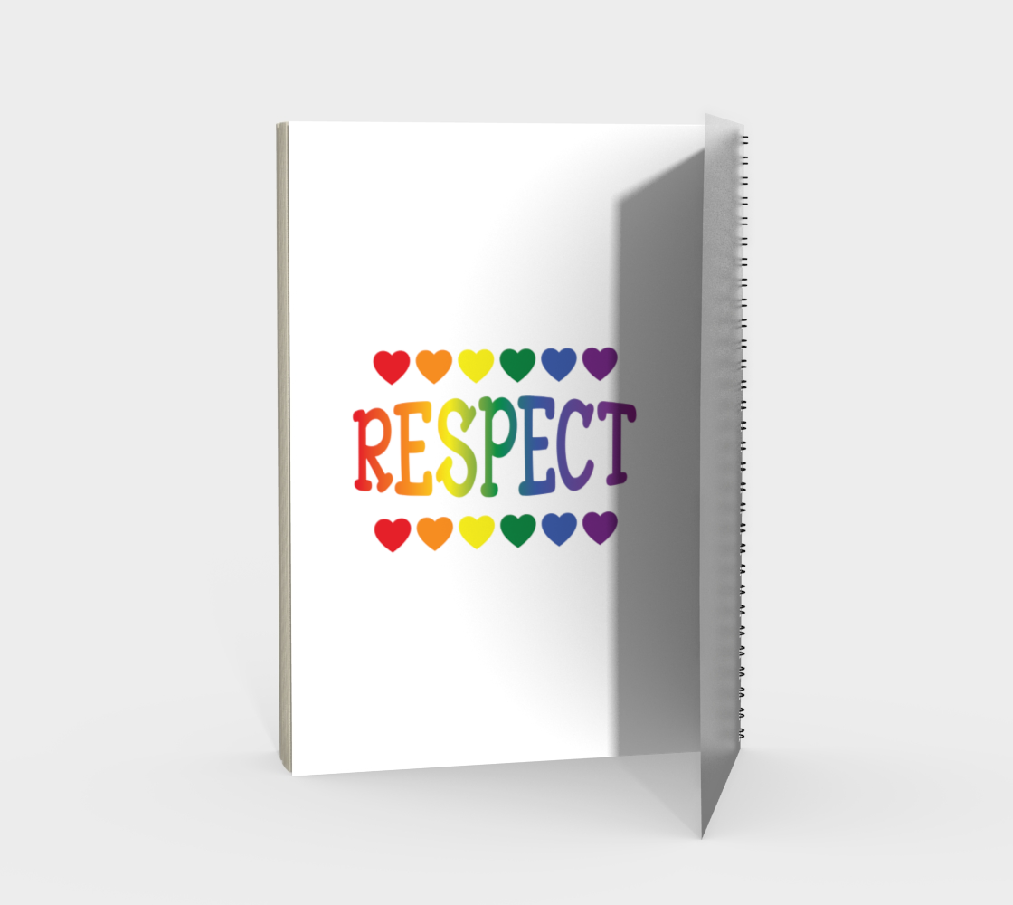 'Respect' (White) Spiral Notebook preview #2