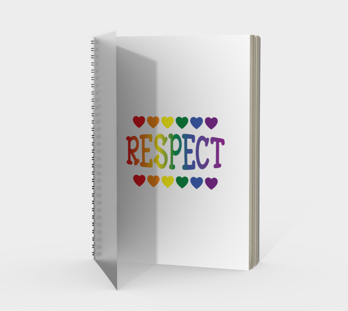 'Respect' (White) Spiral Notebook preview #1