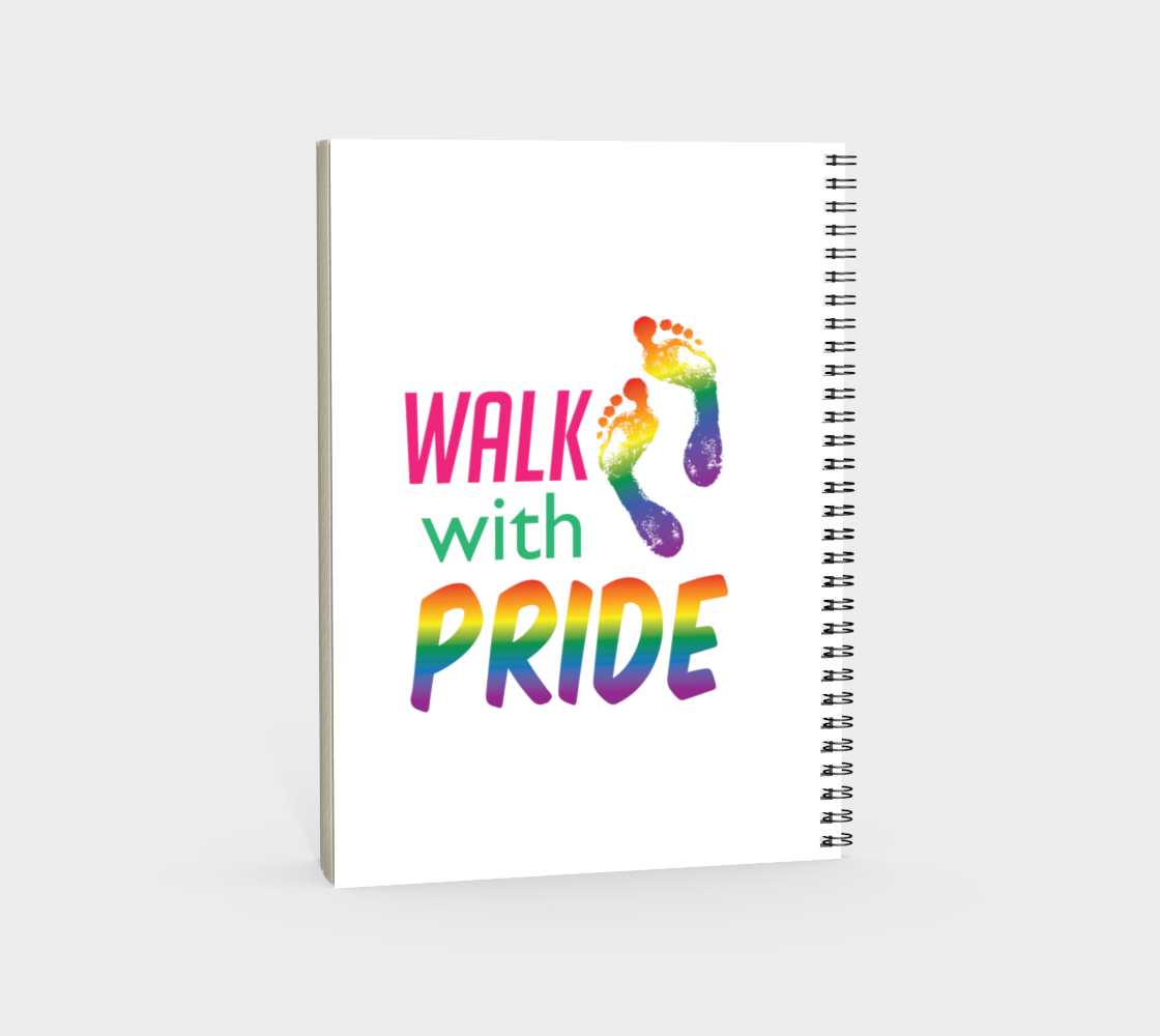 'Walk With Pride' (White) Spiral Notebook preview #4