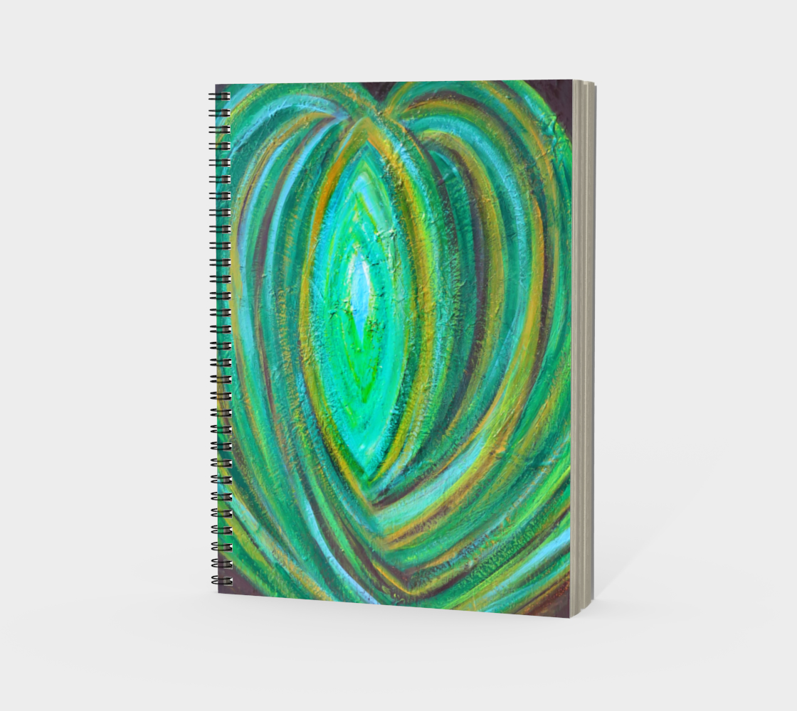 Palm Tree Heart Spiral Notebook Portrait preview #3