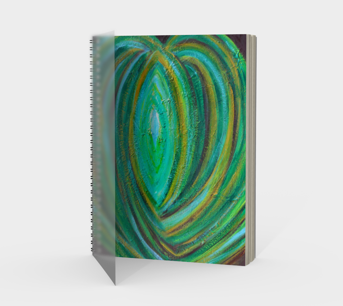 Palm Tree Heart Spiral Notebook Portrait preview #1