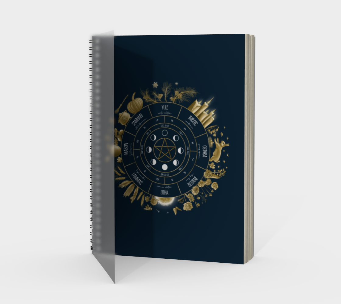 Wheel of the year Spiral notebook preview