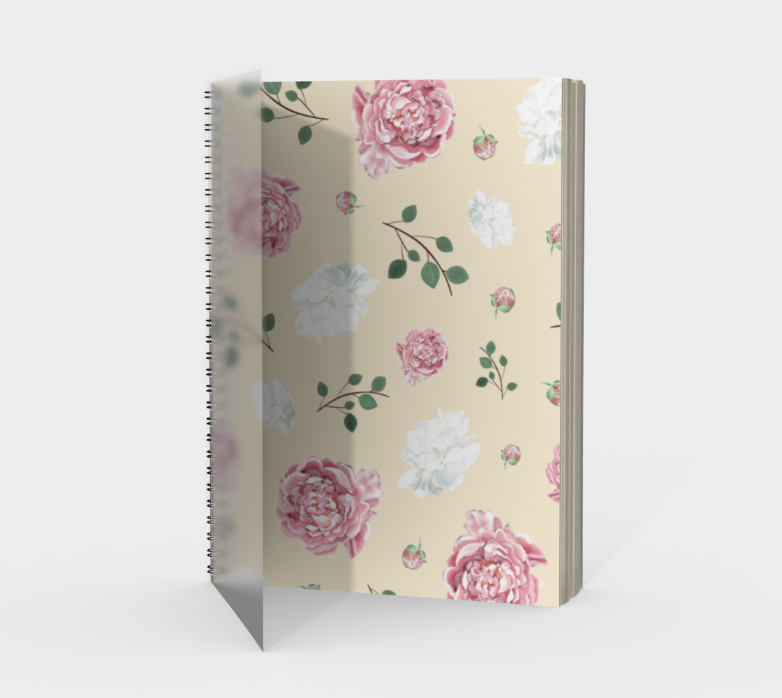 Peonies Spiral Notebook preview