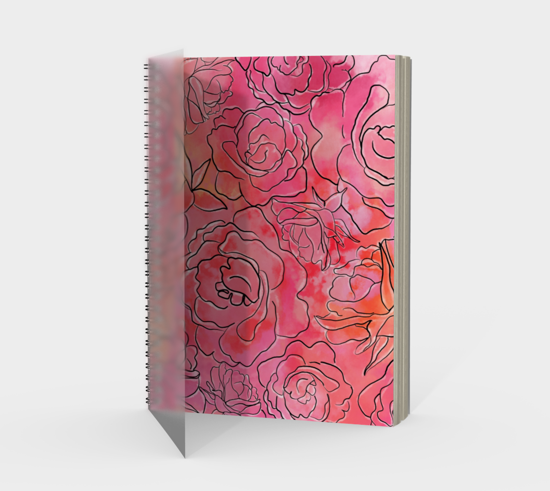 Sunset Florals Spiral Notebook preview