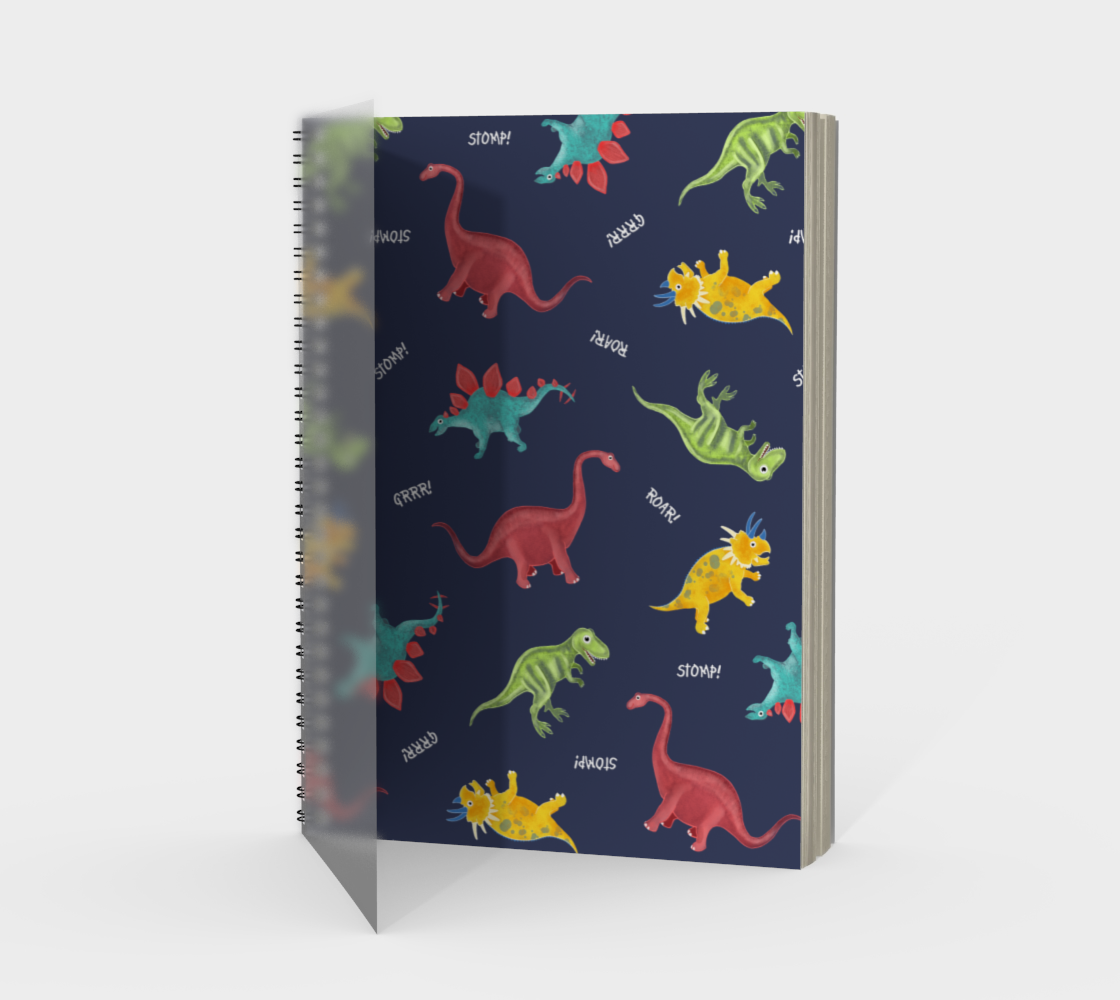 Dinosaur Spiral Notebook preview