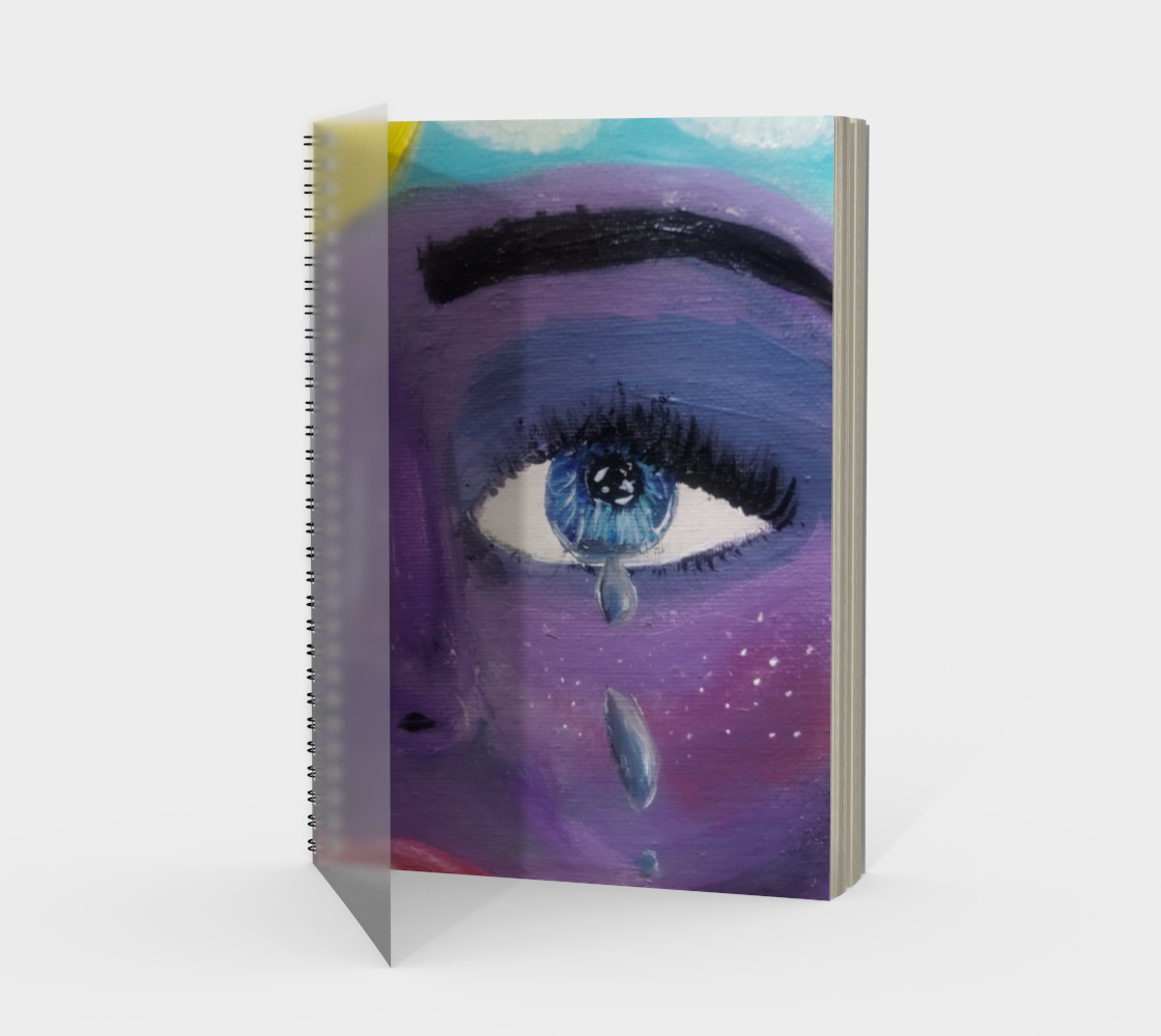 I'm fine spiral notebook preview