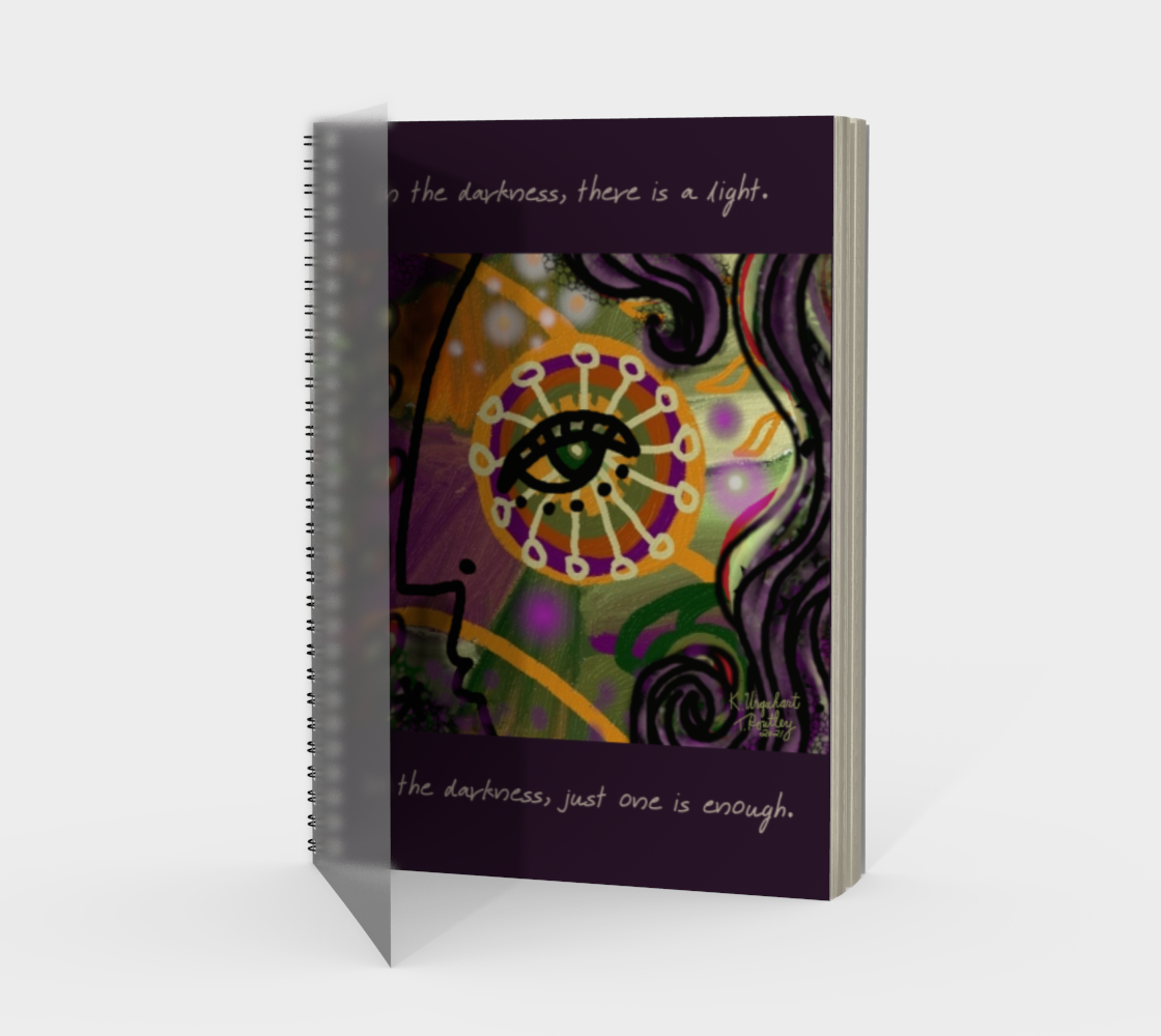 A Light in the Darkness Spiral Notebook preview
