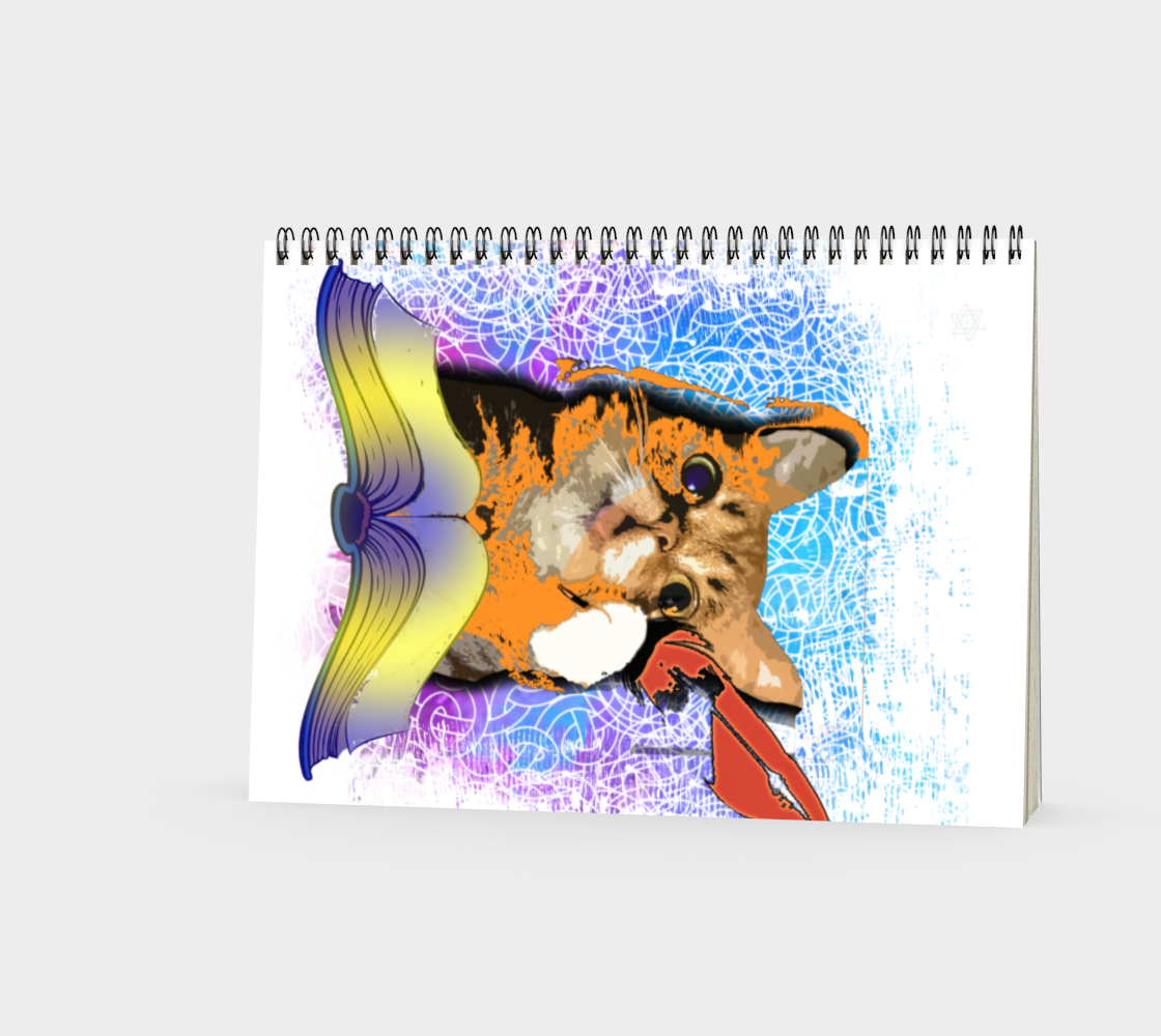 A cat with a huge bouquet of flowers. Bright colors. The poet Cat thumbnail #4