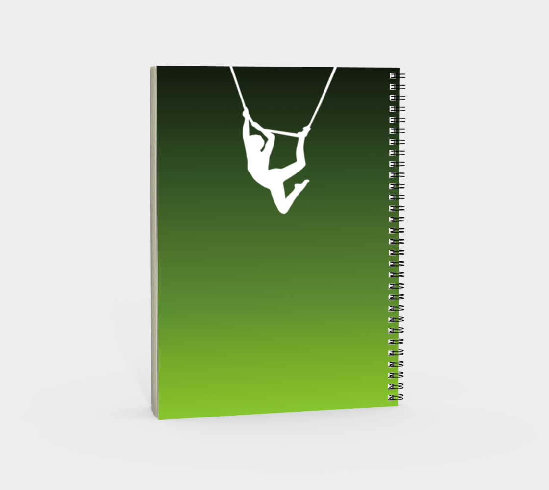 Aerial Ombre Spiral Notebook Moss Green preview #4