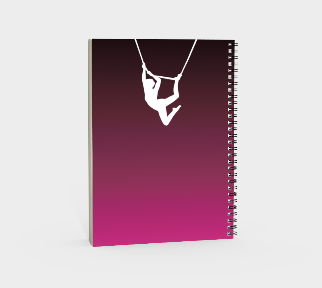 Aerial Ombre Spiral Notebook Rose preview #4