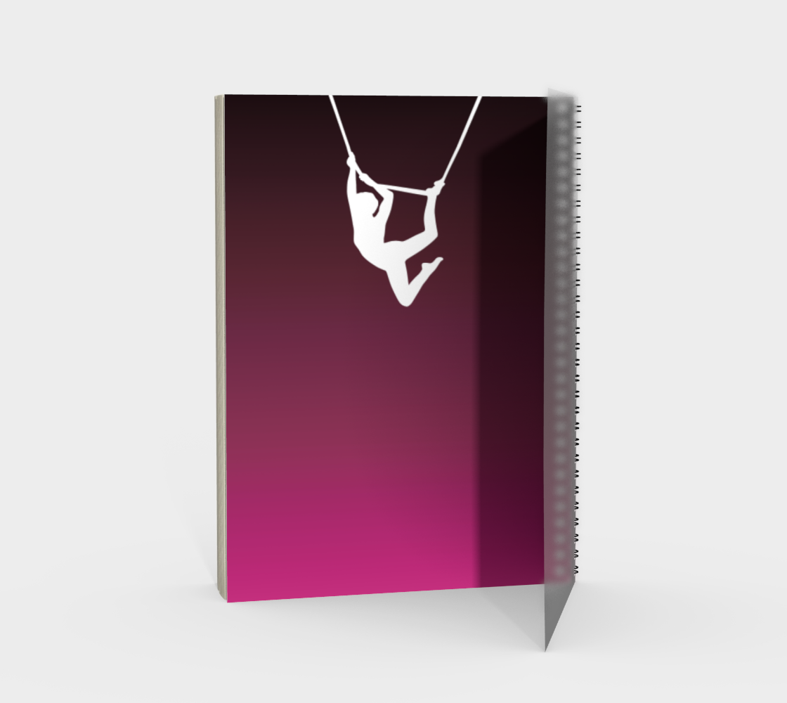 Aerial Ombre Spiral Notebook Rose preview #2