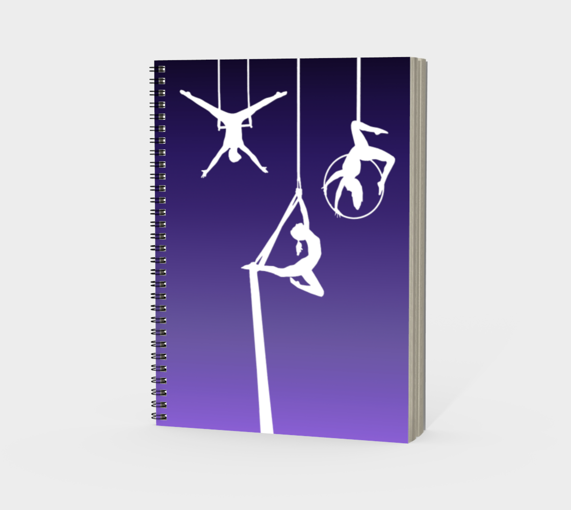 Aerial Ombre Spiral Notebook Amethyst preview #3