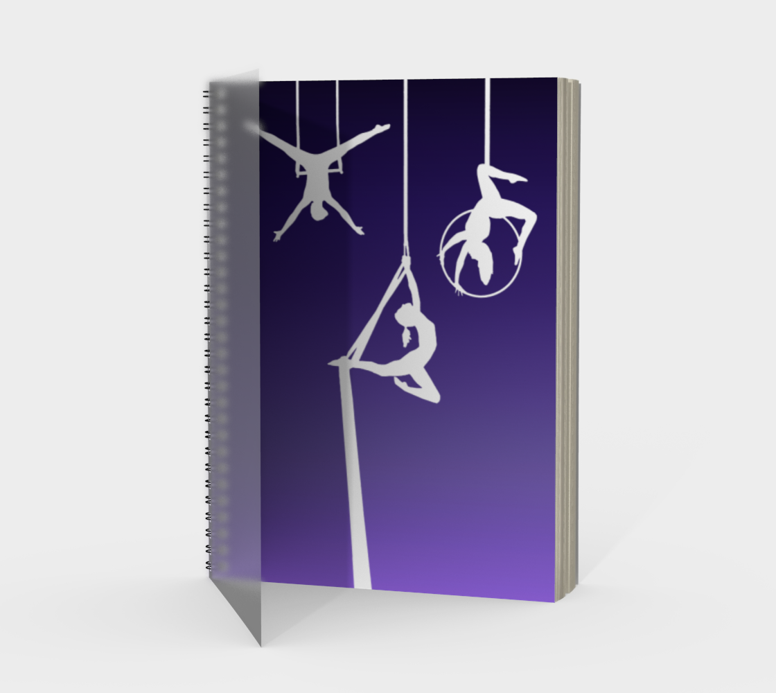 Aerial Ombre Spiral Notebook Amethyst preview #1