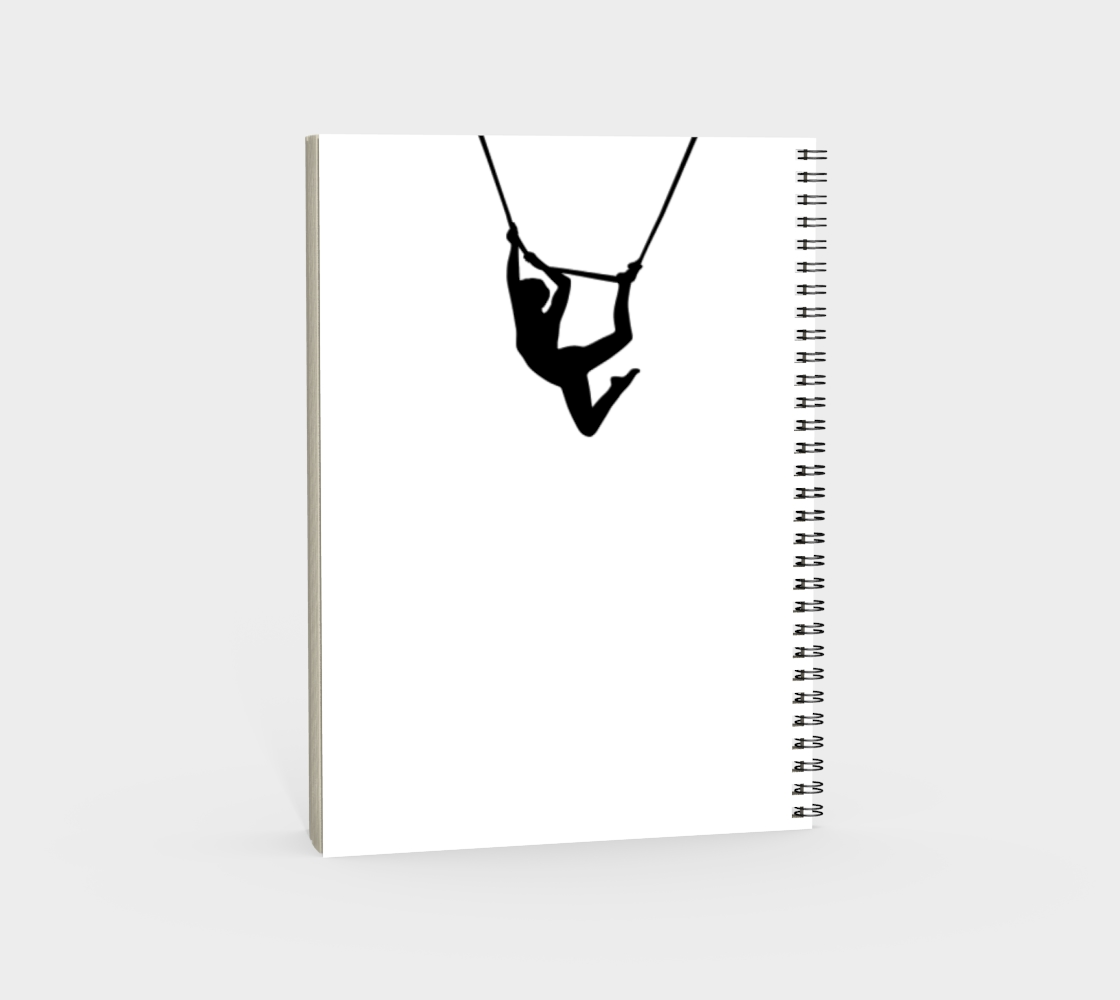 Aerial Circus Spiral Notebook Black and White preview #4