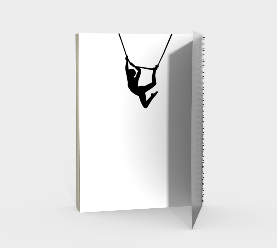 Aerial Circus Spiral Notebook Black and White preview #2