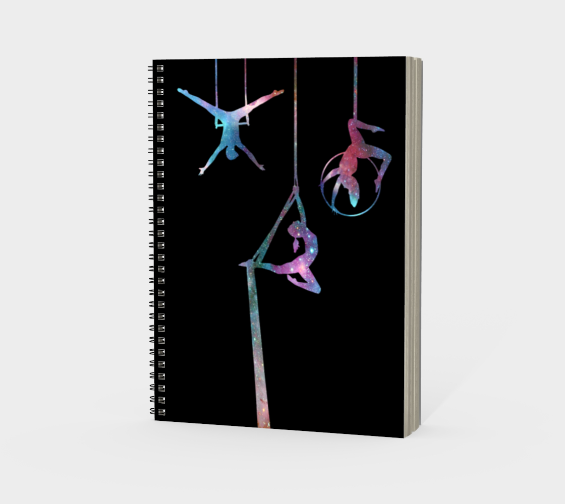 Aerial Stars Spiral Notebook Midnight preview #3