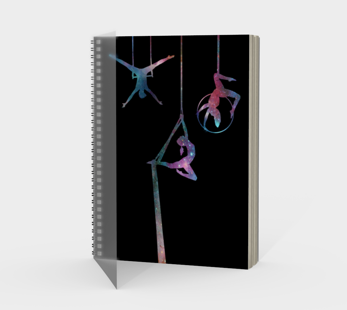 Aerial Stars Spiral Notebook Midnight preview #1